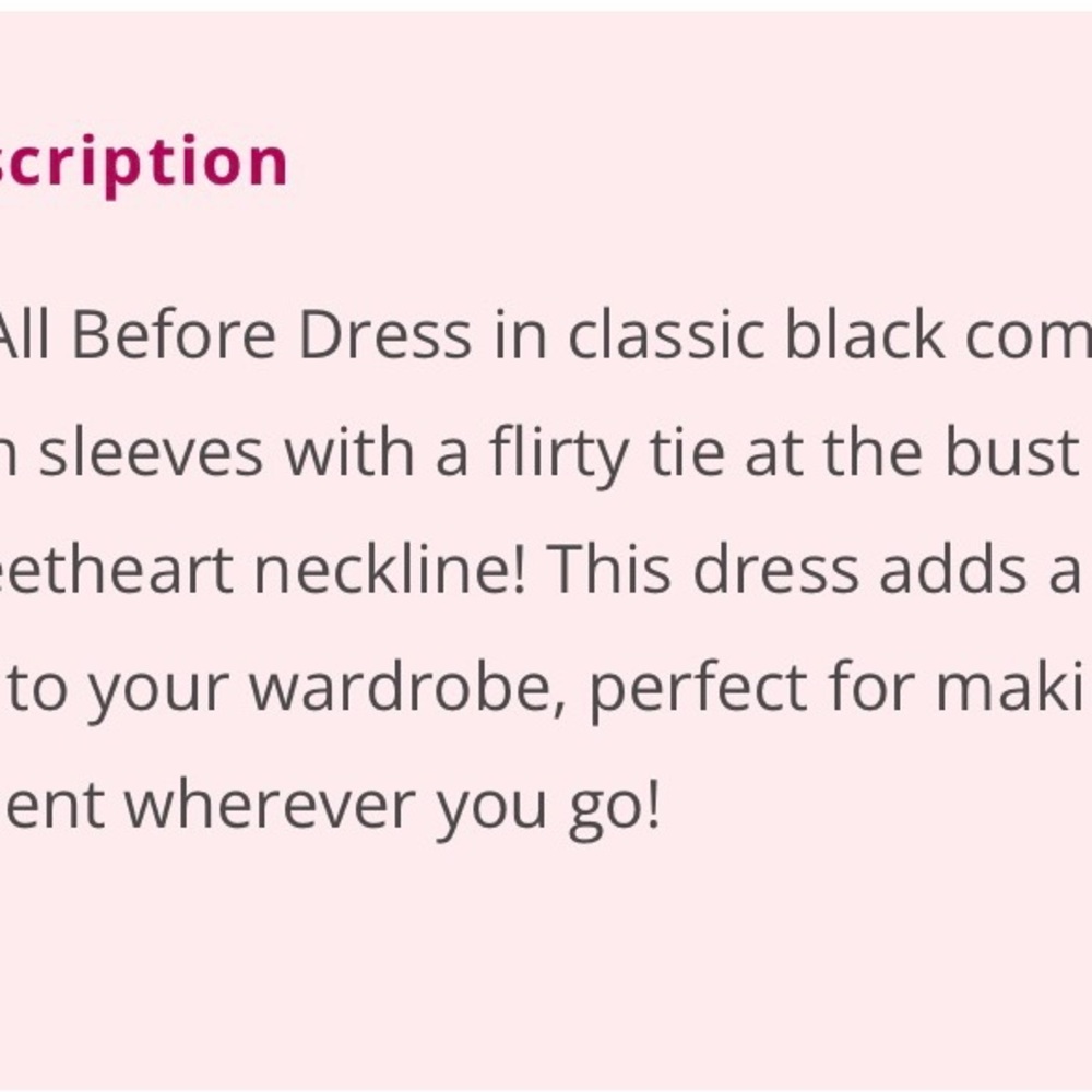 Chic Soul Black Long Sleeve Dress - Picture 4 of 4